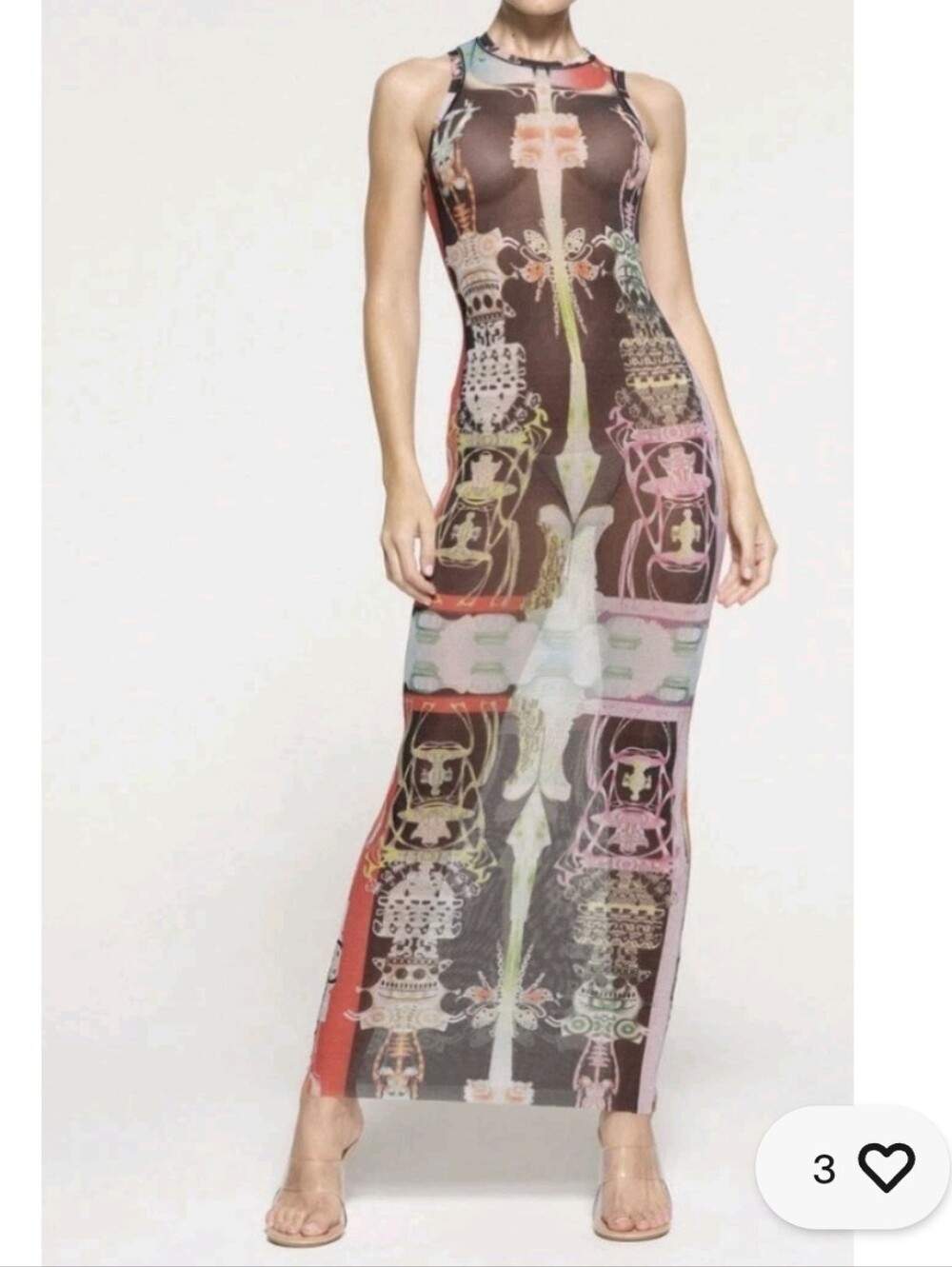 RARE SKIMS Summer Mesh "Orchid Cabinet" Dress